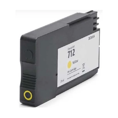 Cartuccia 712 Y Compatibile per HP DesignJet Studio 24 DesignJet Studio 36 T230 T250 T630 T650 Giallo 3ED69A ML29