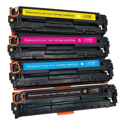 Toner 131 Rigenerato per HP Laserjet Pro M251N CF210X CF211A CF212A CF213A Nero Pagine 2.400 Colore Pagine 1.800