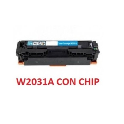 Toner W2031A Con Chip Compatibile per HP Color LaserJet Pro M454 M479 415A Ciano Pagine 2.100