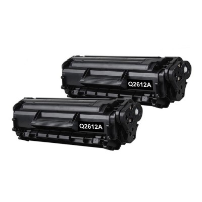 Offerta Q2612A 2 Toner Rigenerati per HP Laserjet 1018 12A Nero Pagine 2.000 cadauno