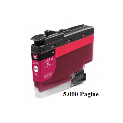 Cartuccia LC-426XL M Compatibile per Brother MFC-J4340 J4335 J4540 Magenta Pagine 5.000