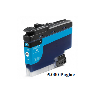 Cartuccia LC-426XL C Compatibile per Brother MFC-J4340 J4335 J4540 Ciano Pagine 5.000