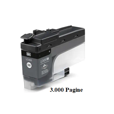Cartuccia LC-426 BK Compatibile per Brother MFC-J4340 J4335 J4540 Nero Pagine 3.000
