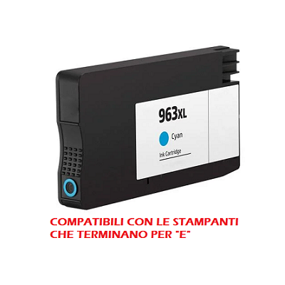 Cartuccia 963XL C Compatibile per HP Officejet Pro 9010 Ciano 3JA27AE ML25.8