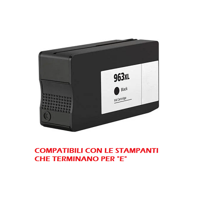 Cartuccia 963XL BK Compatibile per HP Officejet Pro 9010 Nero 3JA30AE ML58