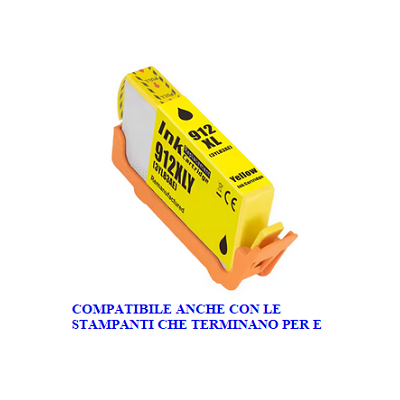 Cartuccia 912XL Y Compatibile per HP Officejet 8012 8024 3YL83AE Giallo ML9