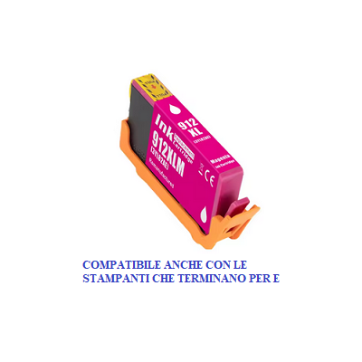 Cartuccia 912XL M Compatibile per HP Officejet 8012 8024 3YL82AE Magenta ML9